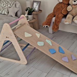 Háromszög mászóka + Csúszda - Mászófal SZETT